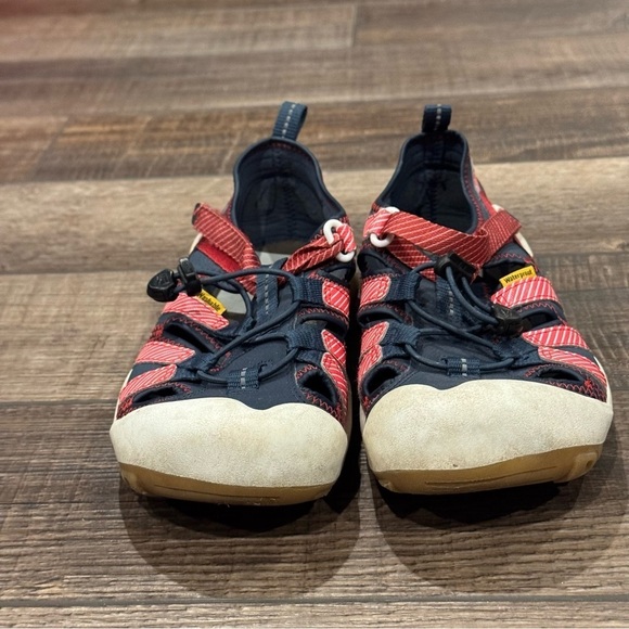 Keen Sandals Kids Blue Red Sport Hiking Fisherman Outdoor Washable Unisex Size 4 - Picture 7 of 14